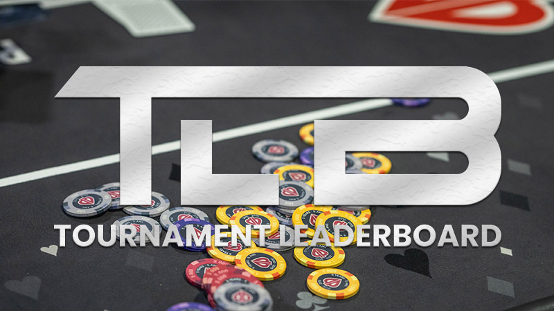 Tournament Leaderboard sponsored by partypoker